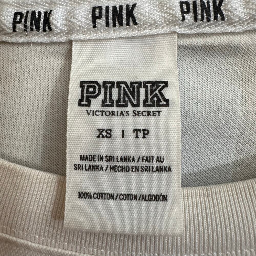 Victoria's Secret PINK Ombre Long Sleeve Shirt Reverse Dip Dye Women's XS - Picture 5 of 6